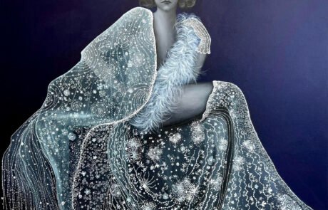Alina Poloboc. Mona. Oil on Canvas. 60 x 60