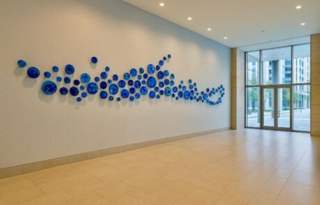 Blue Installation. Resin